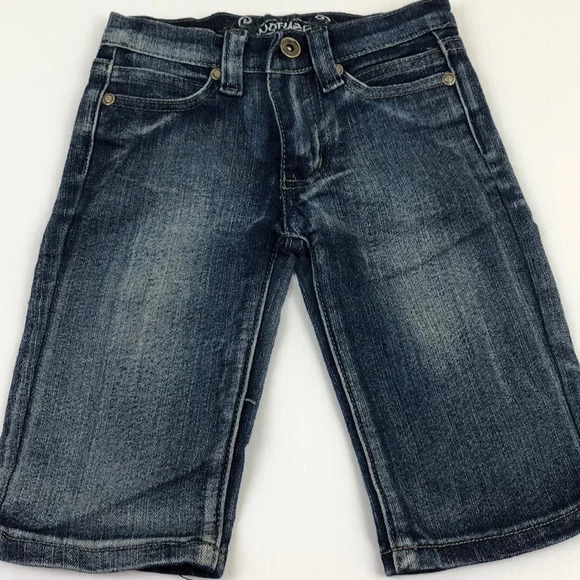 NOFUZE NWOT GIRLS JEAN DENIM BOTTOMS SHORTS CAPRIS PANTS SUMMER CASUAL SIZE 4 - Picture 1 of 7